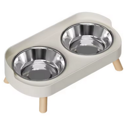 Bol double en céramique pour chiens et chats